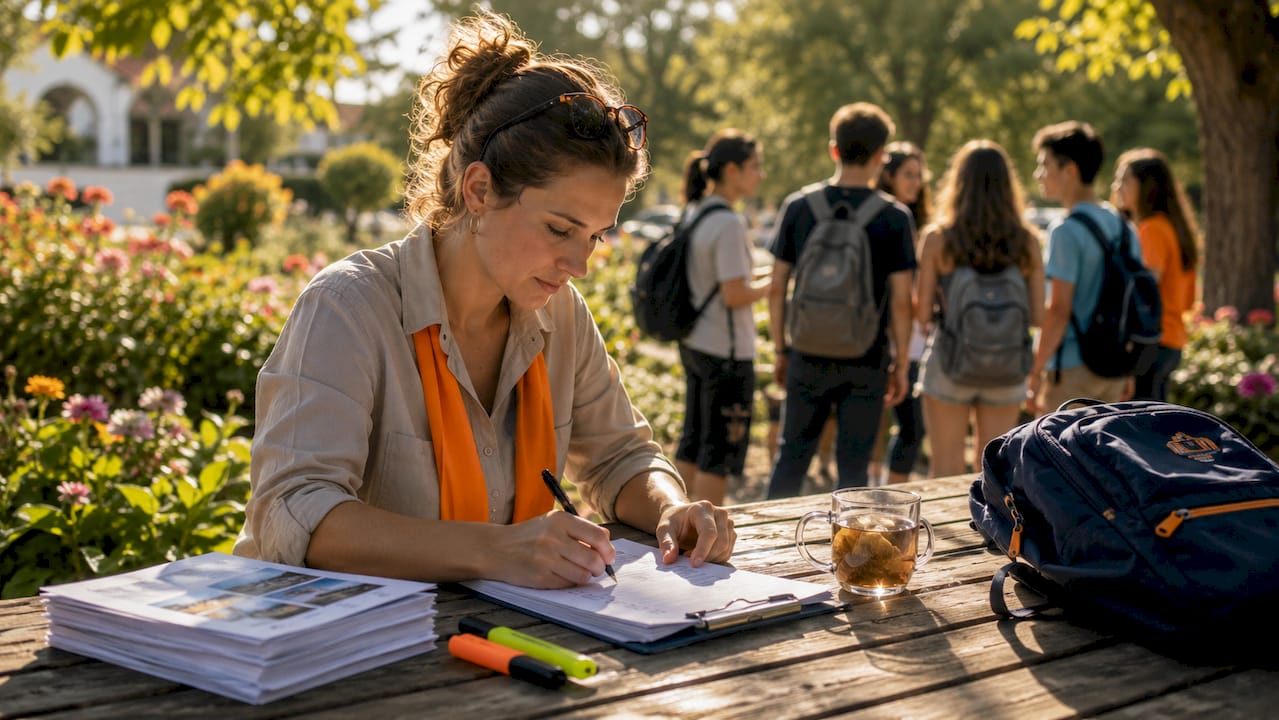 school trip organizer planning itinerary