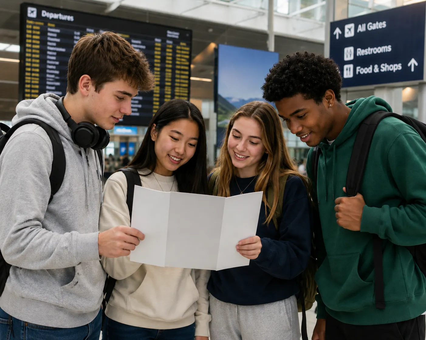 students participating in an educational travel experience during a student group trip