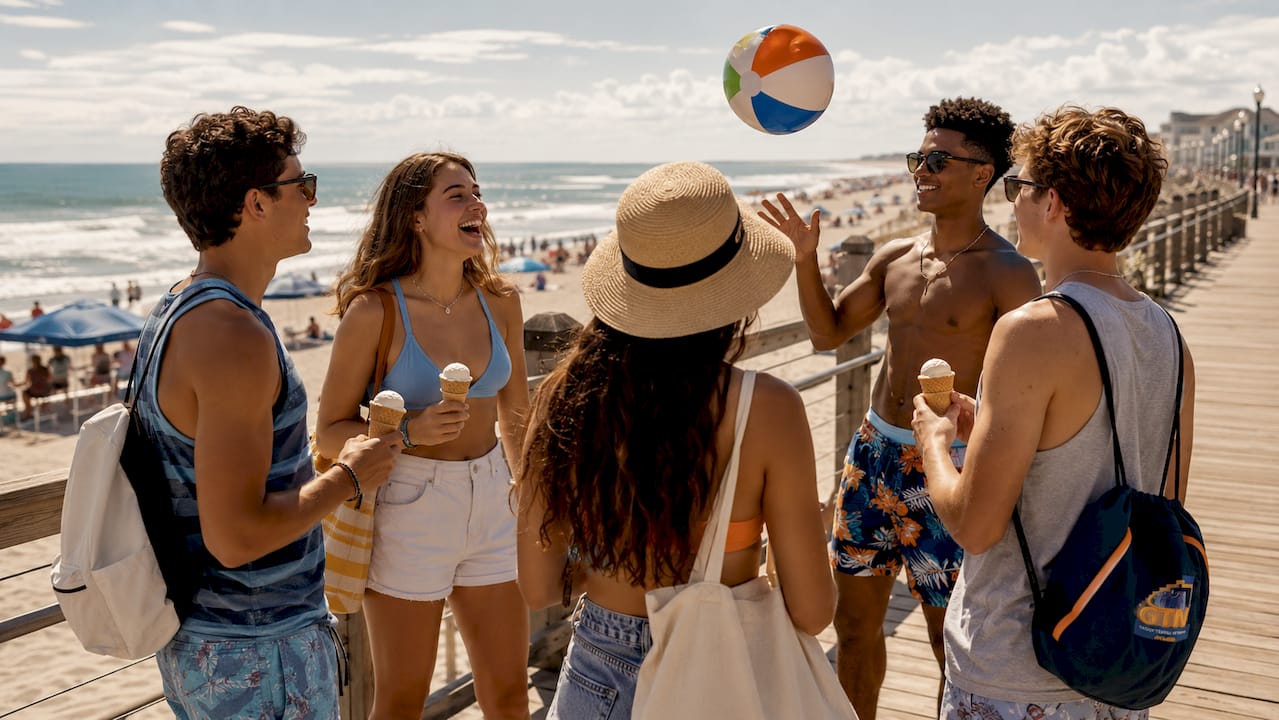 top usastudenttravel.com alternatives for schools in 2026 4 high school students enjoying beach vacation