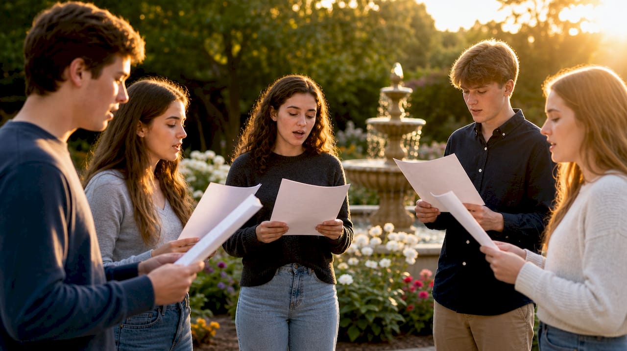 choir tour planning: a practical playbook for 2026 3 students rehearsing choir outdoors