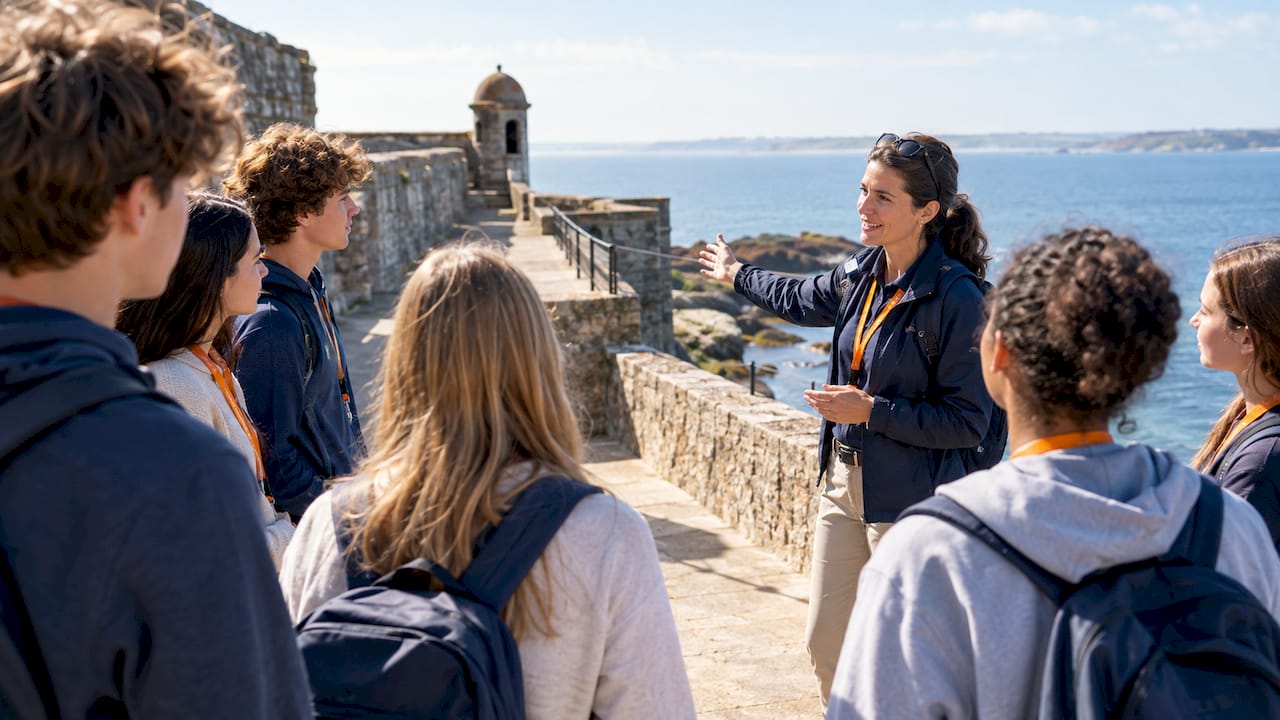 School Leaders: On Site Trip Support With SYTA and REMS Checklists 1 Students listening during trip safety orientation