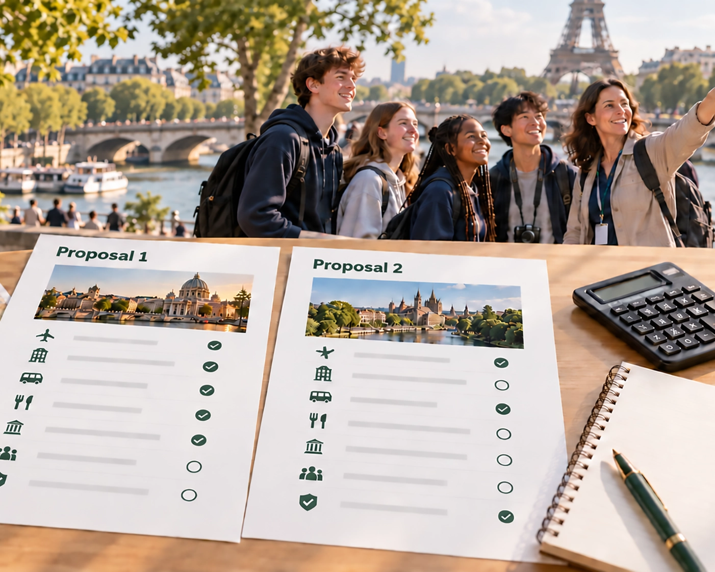 comparing student trip quoted